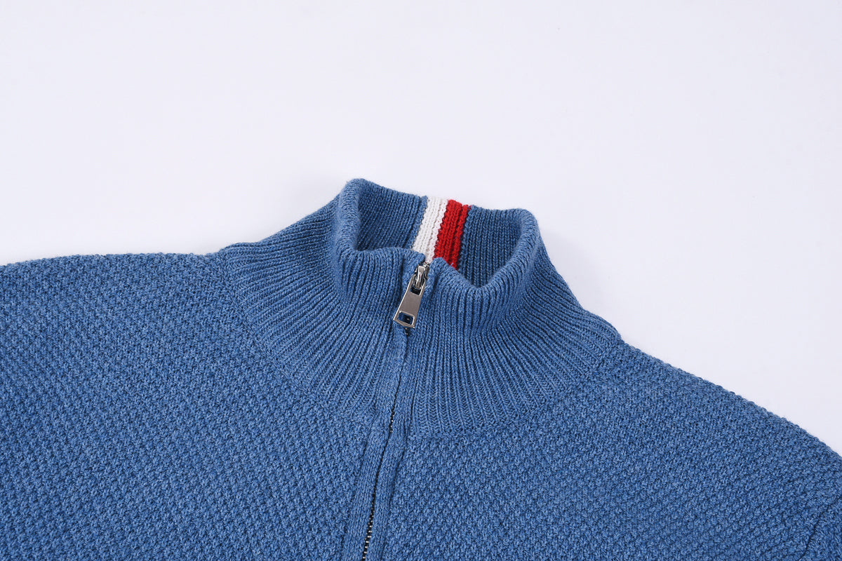 Tommy Hilfiger Organic Cotton Zipped Cardigan Sweater