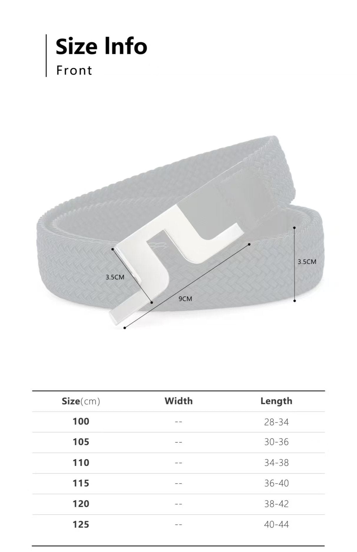 J.Lindeberg Men's Elastic Golf Belt